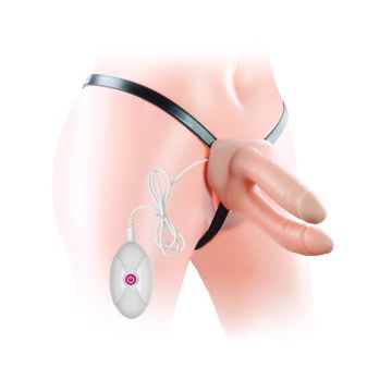 Belden Bağlamalı Çatallı Deri Kemerli Protez Penis