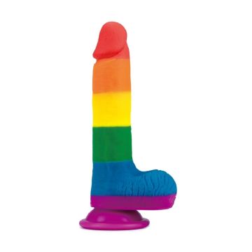19 cm Renkli Realistik Vantuzlu Penis
