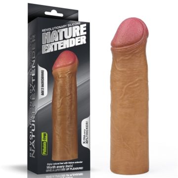 5 cm Dolgulu Lovetoy Nature Extender Premium Penis Kılıfı Melez - 1