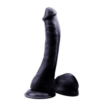 24 cm Realistik Vantuzlu Zenci Dildo Penis | Ultra Soft - 1