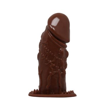 13 cm Klitoral Uyarıcılı Tırtıklı Penis Kılıfı 5