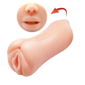 Emma 3D Çift Taraflı Titreşimli Suni Vajinal Mastürbatör - 1